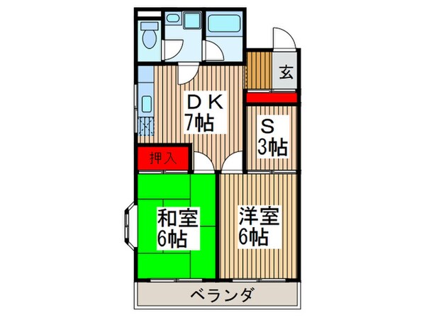 東綿ビル上青木西の物件間取画像